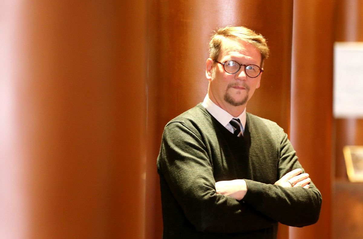 Islandský spisovateľ Sigurjón Birgir Sigurdsson...