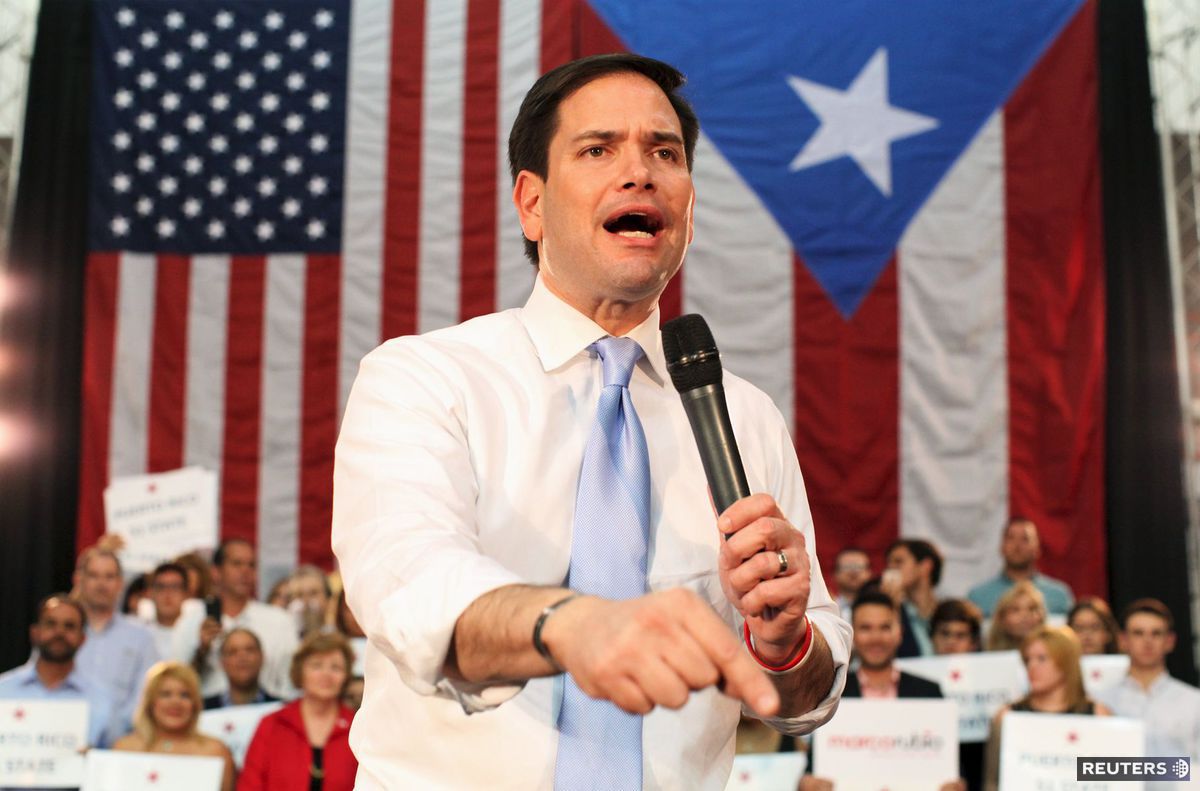 Marco Rubio v roku 2016, keď bol ešte súperom...