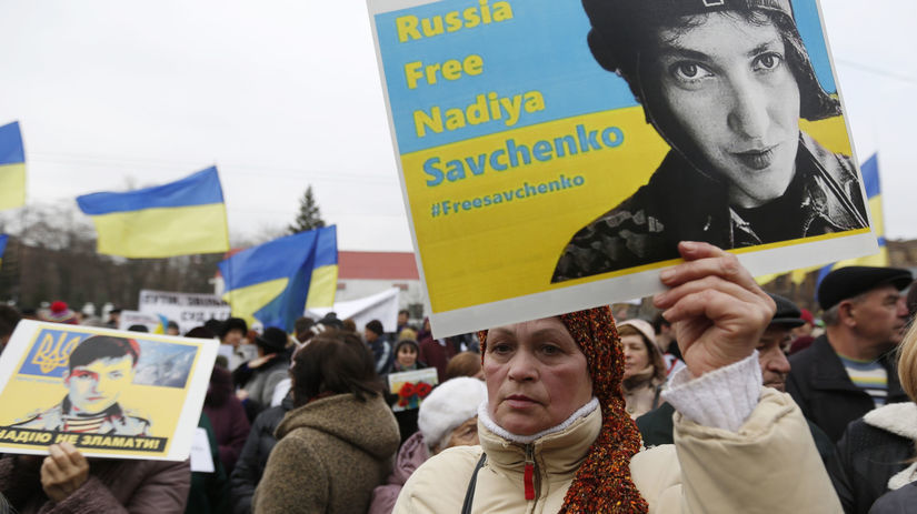 Naďa Savčenková, Ukrajina, protest