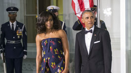 Barack Obama a jeho manželka Michelle Obama