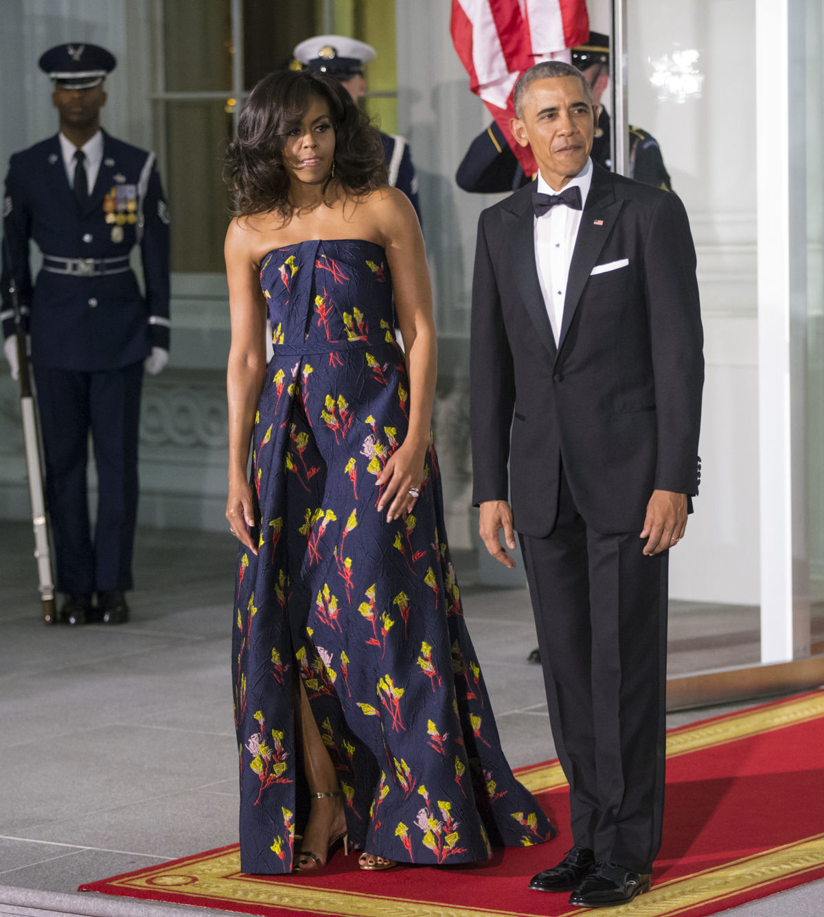Prezident USA Barack Obama a jeho manželka...