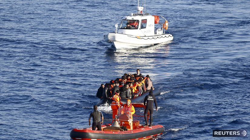 Egejské more, migranti, utečenci, pobrežná stráž