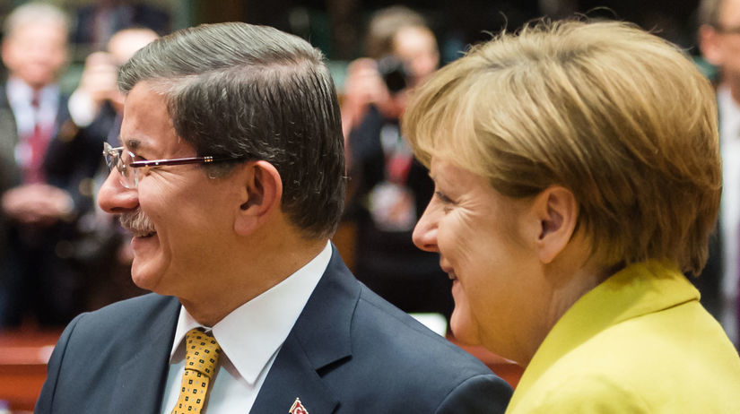 Ahmet Davutoglu, Angela Merkelová