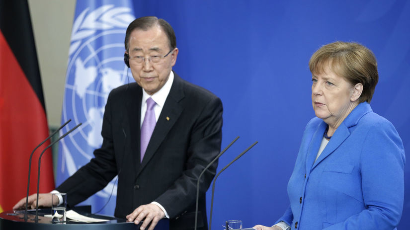 Pan Ki-mun, Angela Merkelová