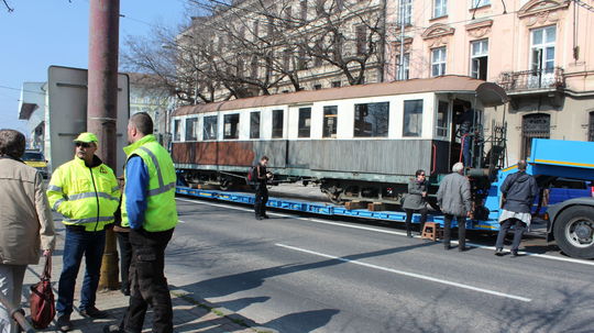 Historický vozeň Viedenskej električky v...