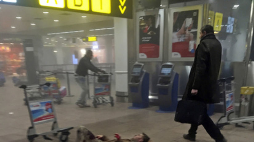 Brusel, výbuch, letisko