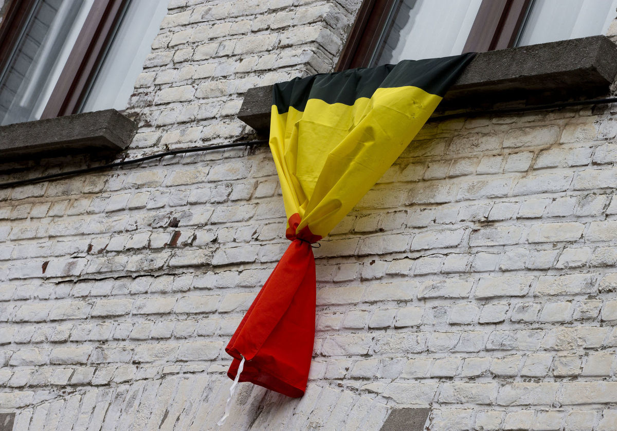 Belgicko, útok, vlajka, zástava, útok, Brusel