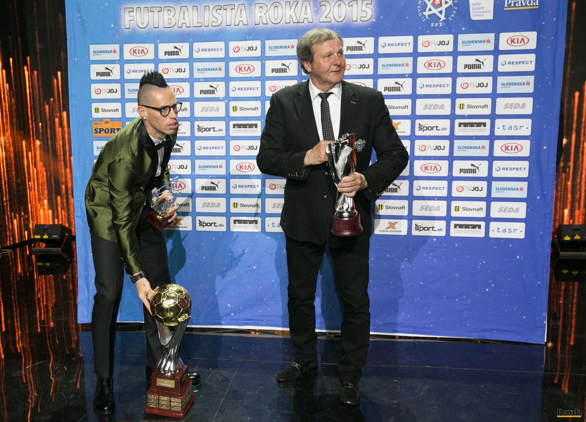 Ján Kozák a Marek Hamšík.