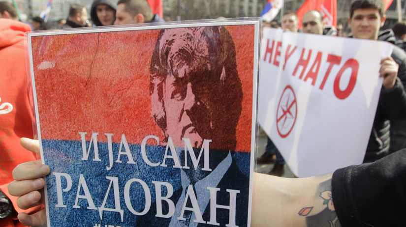 srbsko, protest, demonštrácia, protest proti NATO,