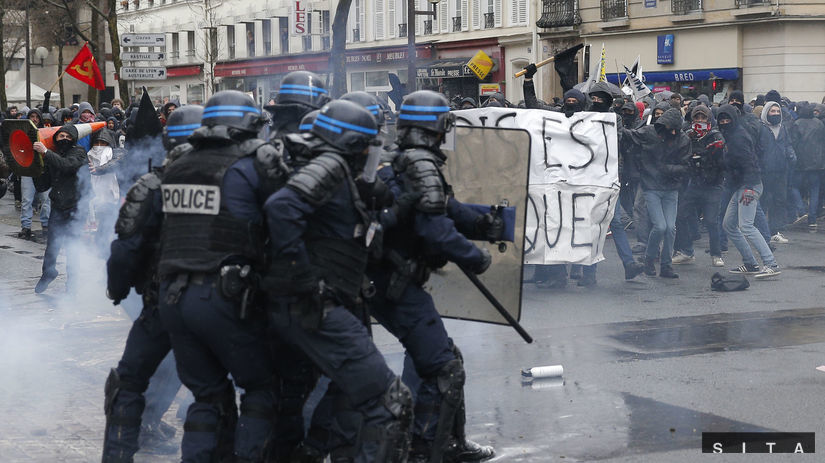 Paríž, demonštrácia