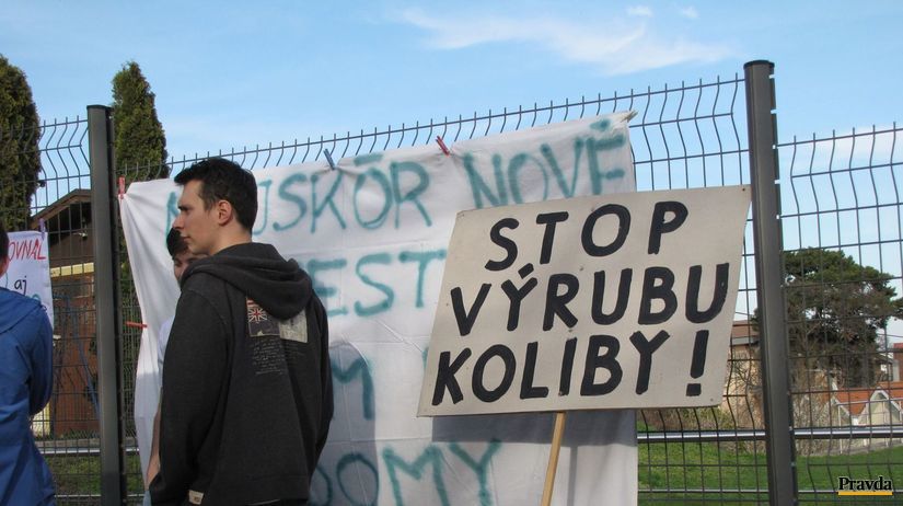 koliba, protest
