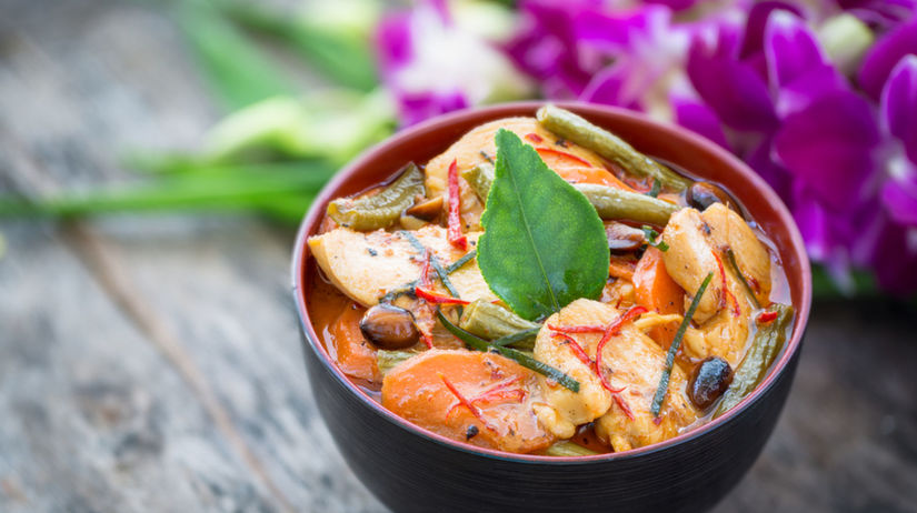 Thajské jedlá ponúkajú exotickú zmes chutí. 