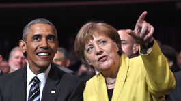 Obama rokoval s Merkelovou o obchode i svetových krízach