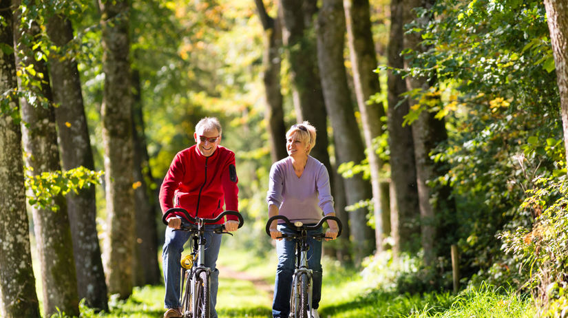 dôchodcovia, šport, bicyklovanie