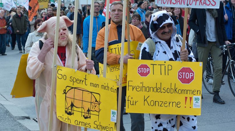 Mníchov, TTIP, protest