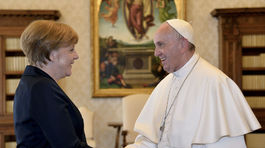 Pápež, František, Merkelová
