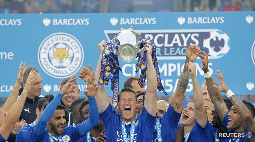 Leicester, trofej, radosť