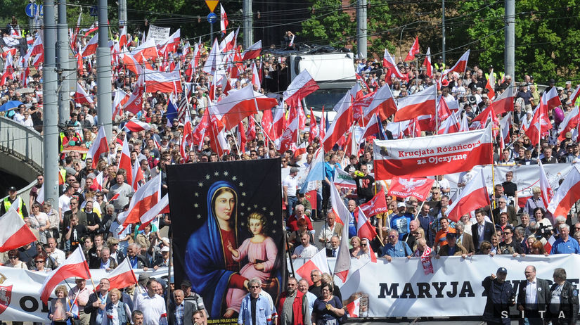 poľsko, protest, demonštrácia,