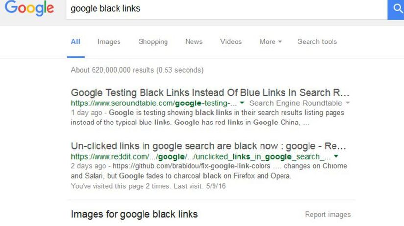 Google, Black, vyhľadávač