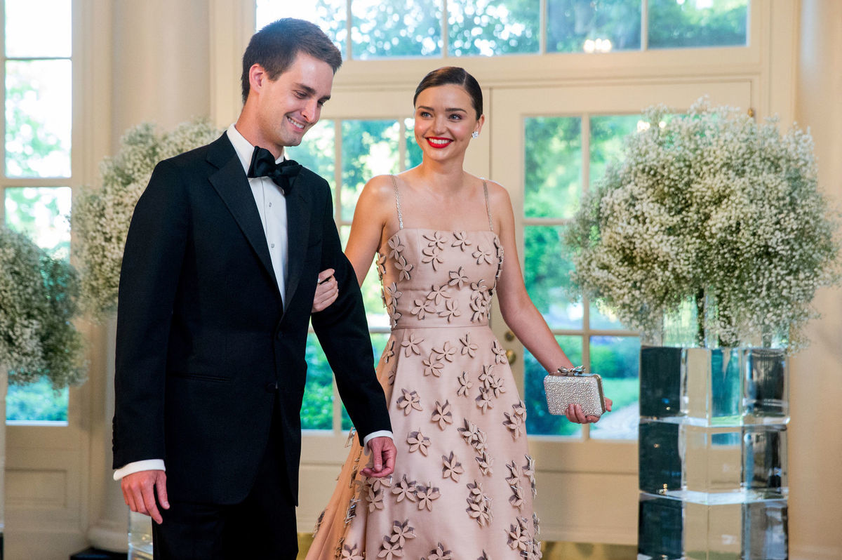 Modelka Miranda Kerr a jej priateľ Evan Spiegel...
