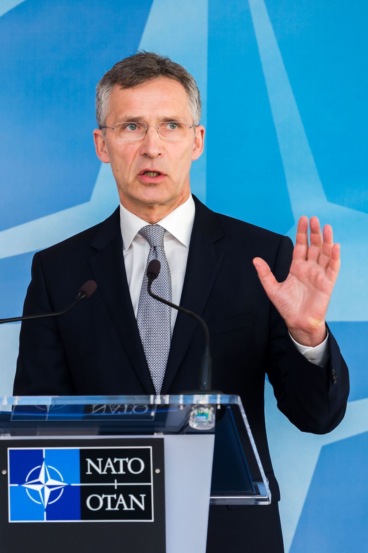 enerálny tajomník NATO Jens Stoltenberg...