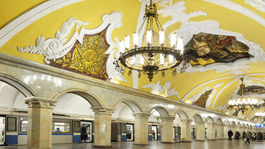 Moskva, metro, Rusko, transport, doprava