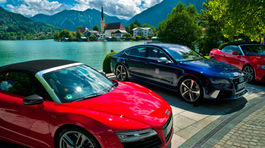 Bavorsko, autá, Nemecko, jazero, Audi,
