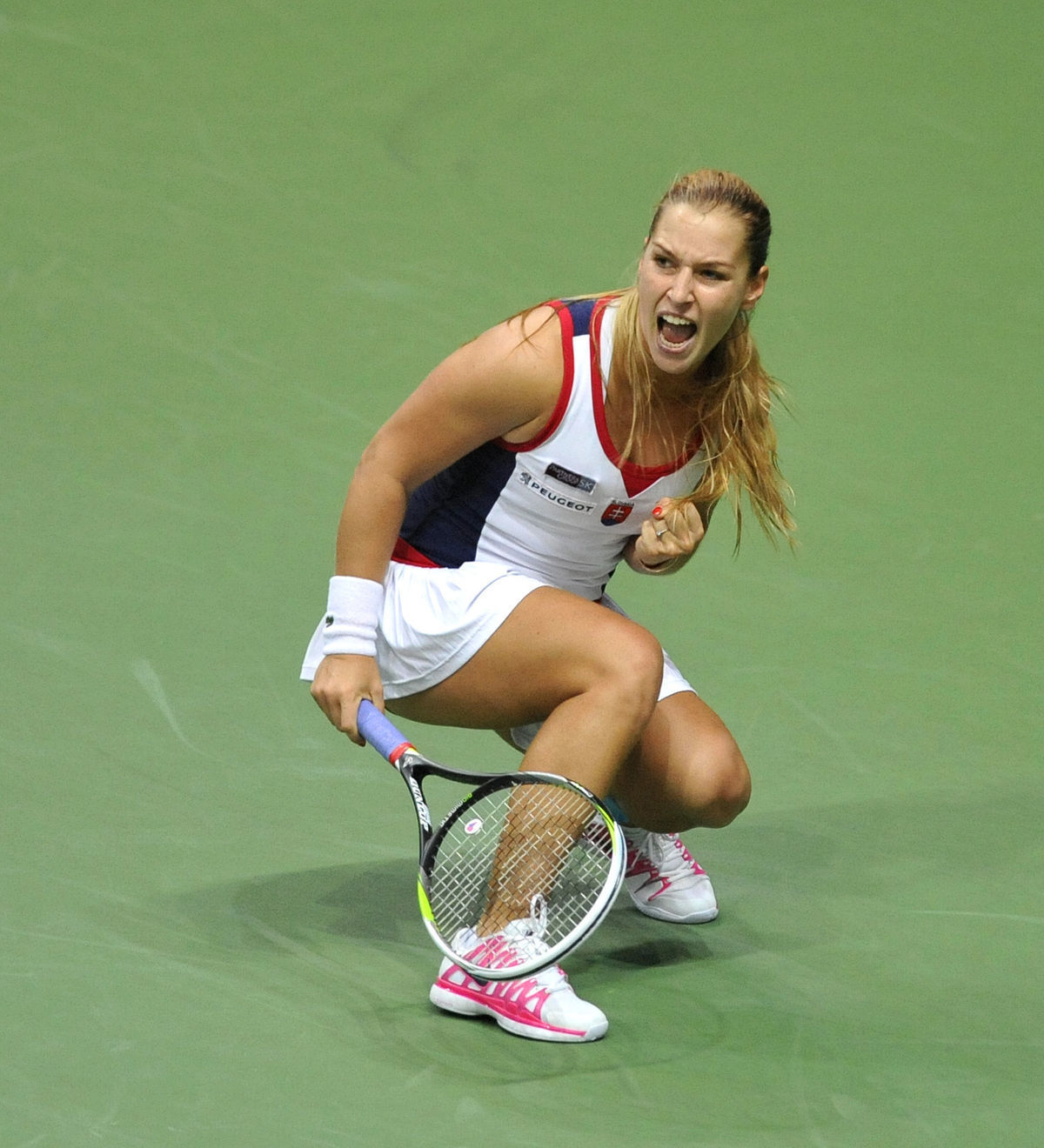 Slovenská reprezentantka Dominika Cibulková po...