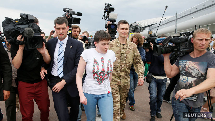 Naďa Savčenková v zajatí reportérov po tom, ako...