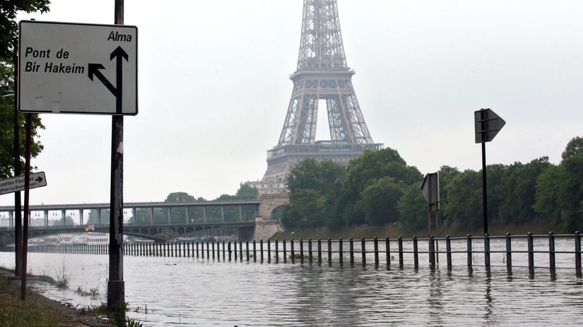 paríž, povodne, záplavy
