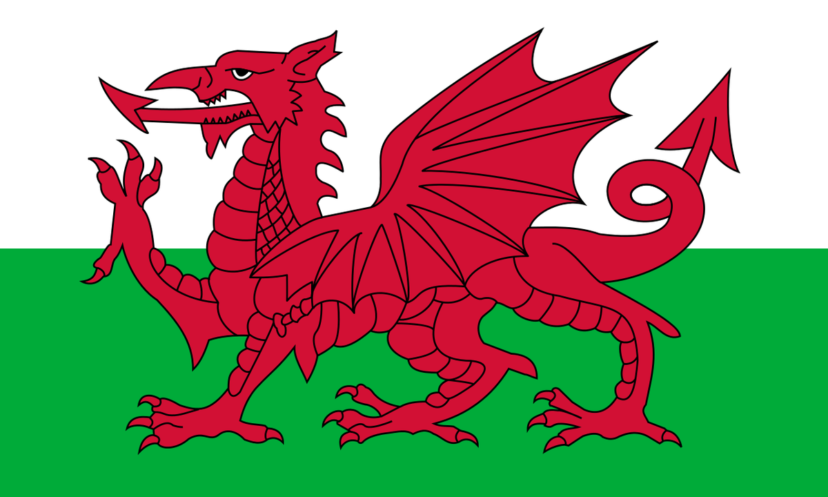 Wales, vlajka