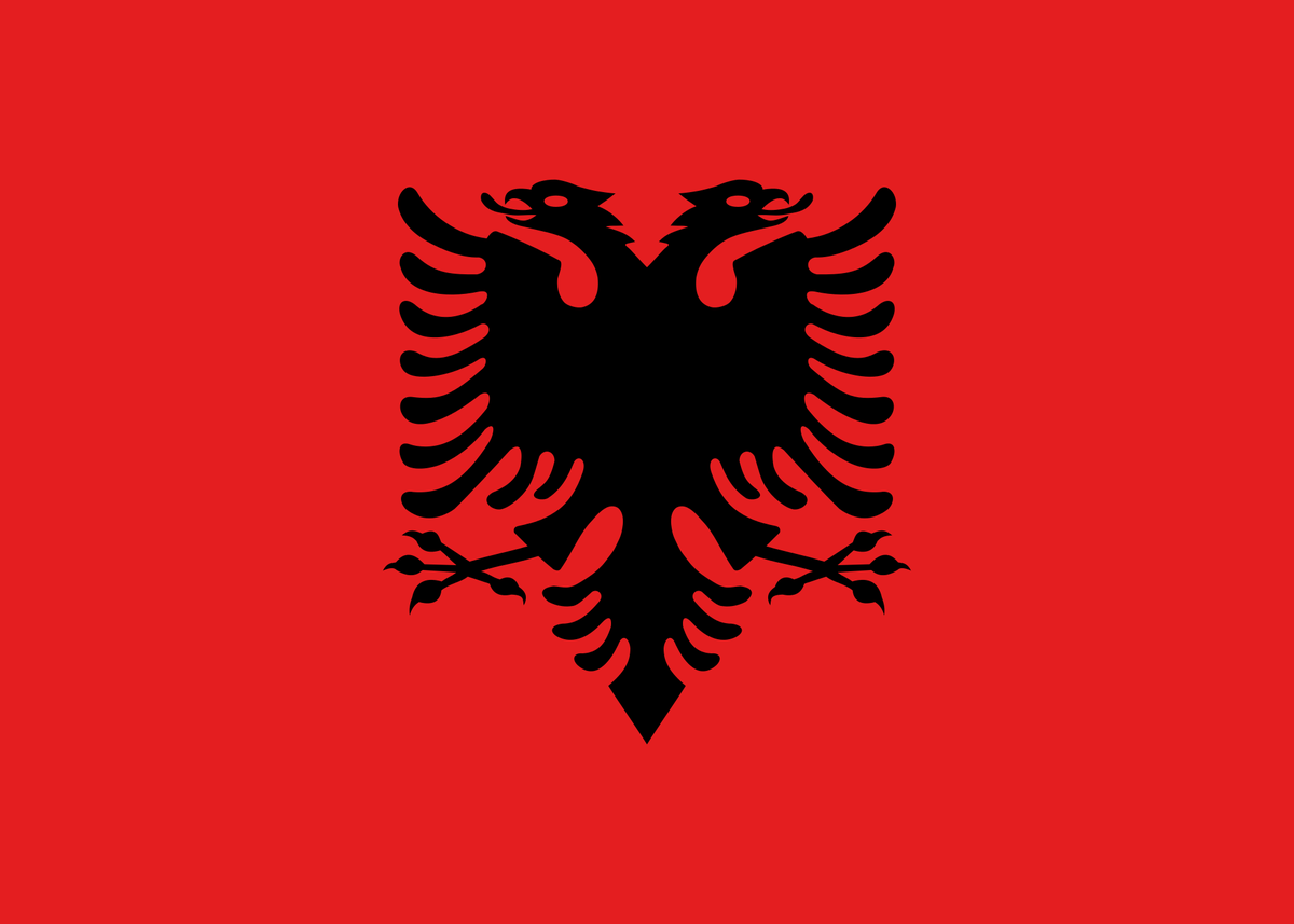 Albánsko, vlajka