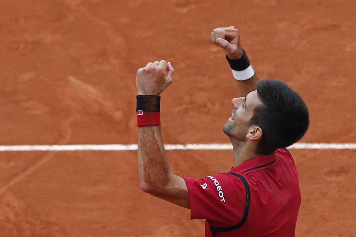 Zaťaté päste grandslamového víťaza.