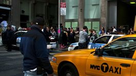 New York, USA, Manhattan, natáčanie, taxi