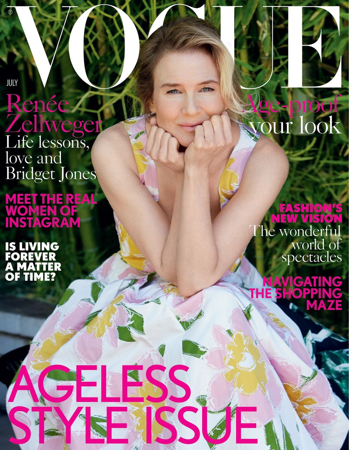 Herečka Renee Zellweger na titulnej strane...