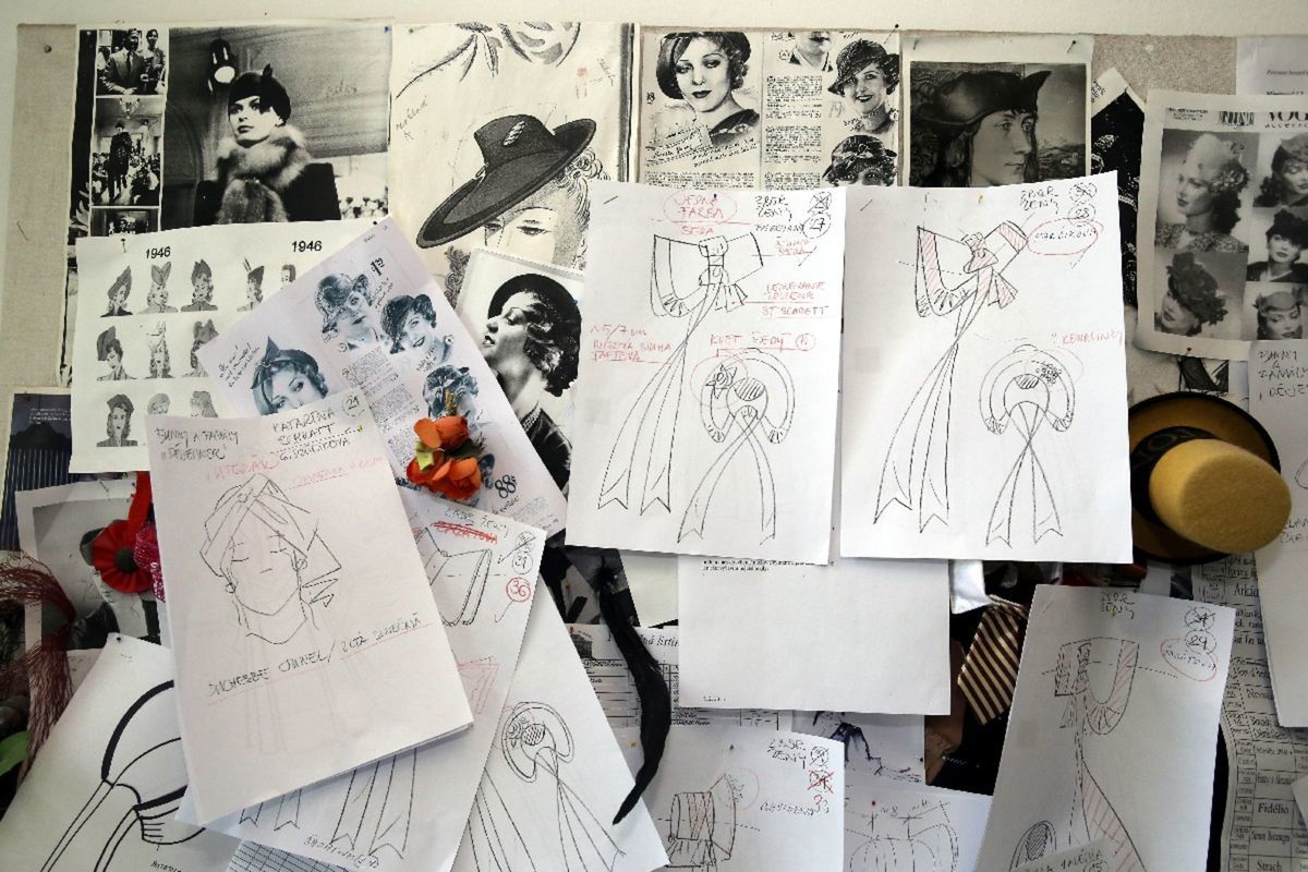 Návrhy kostýmov pre inscenáciu Sissi.