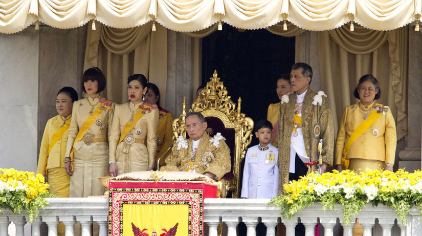 Thajsko, oslavy, kráľ, výročie na tróne