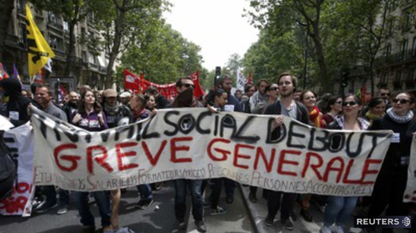 paríž, štrajk, zamestnanci