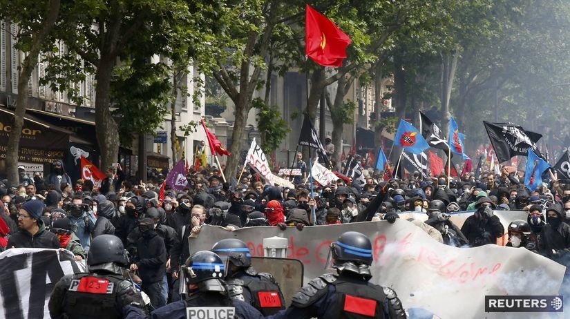 francúzsko, polícia, protest, paríž