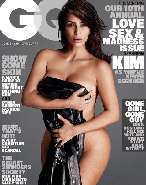 Televízna celebrita Kim Kardashian na obálke...