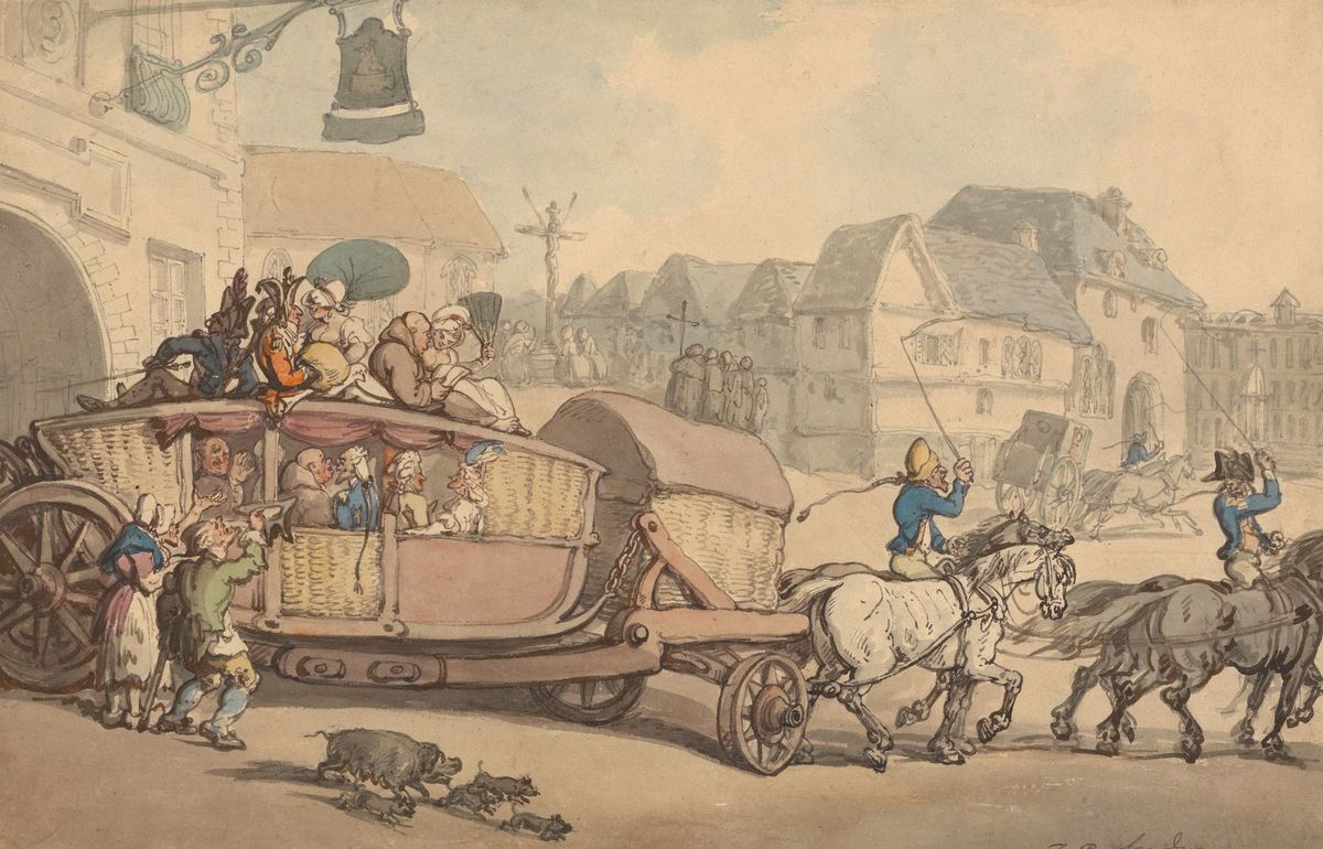 Thomas Rowlandson: Parížsky Dostavník.