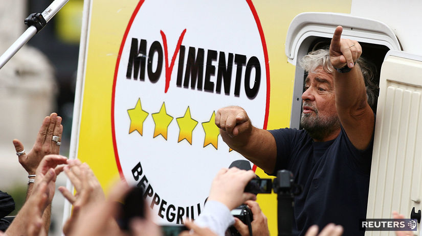 Beppe Grillo, Hnutie piatich hviezd