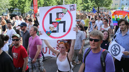 pochod, antifašisti
