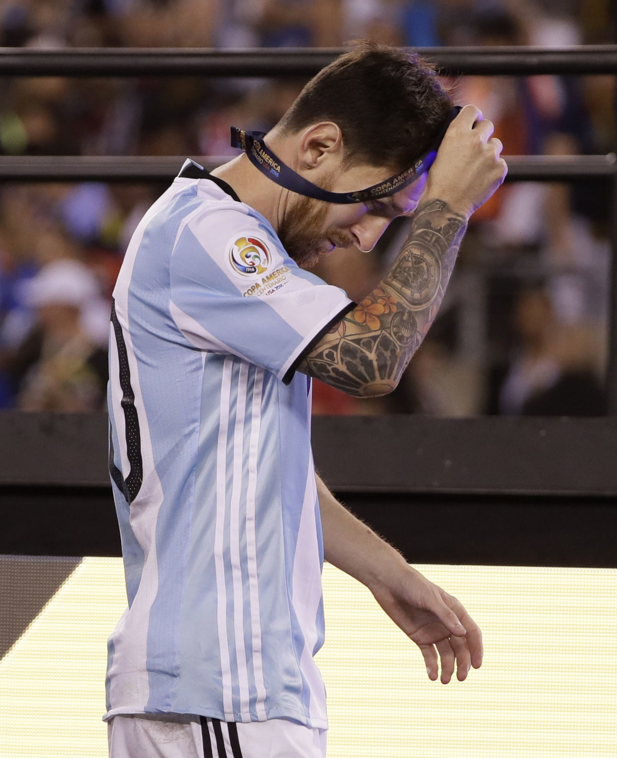 Lionel Messi po prehranom finále Copa América.