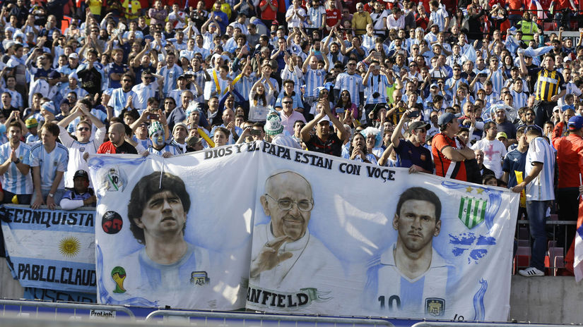 Diego Maradona, pápež František, Lionel Messi