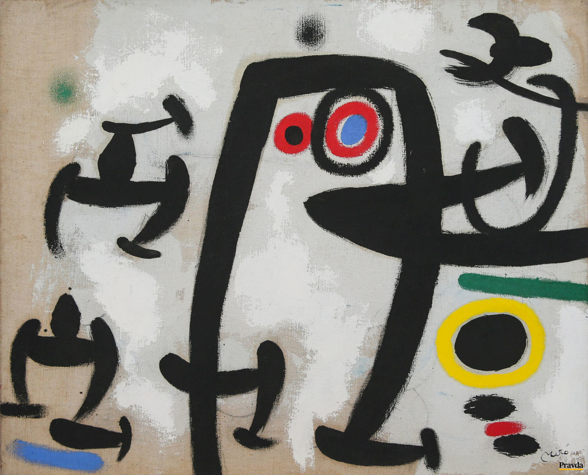 Joan Miró: Ženy a vtáky II. (1969).