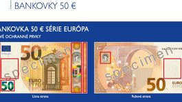Do obehu prichádza nová 50-eurová bankovka