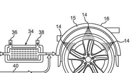 Mercedes si patentoval chladenie pneumatík. Ako? Dažďovou vodou