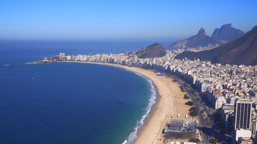 Rio de Janeiro, Copacabana, pláž, Brazília,...