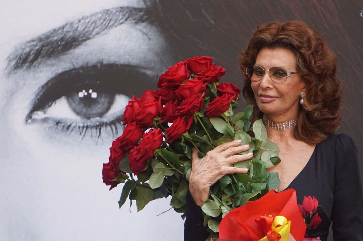 Talianska herečka Sophia Loren.